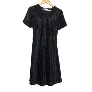Black Vision Apparel vintage‎ 1990s midi dress size 6 dead stock NEW